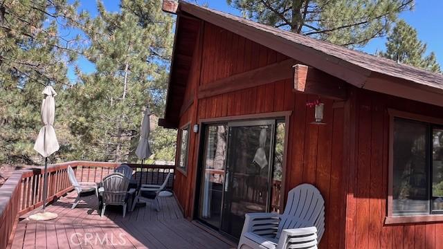 33477 Fern Dr, Green Valley Lake, CA 92341 - view of wooden terrace