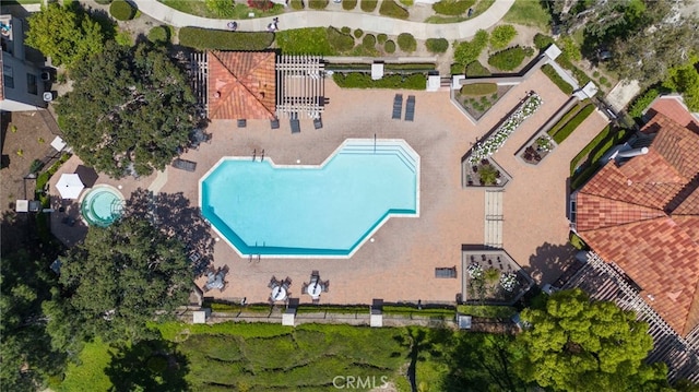 28241 Sorrento Unit 124, Laguna Niguel, CA 92677 - drone / aerial view of a pool area