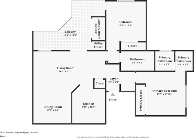28241 Sorrento Unit 124, Laguna Niguel, CA 92677 - home floor plan