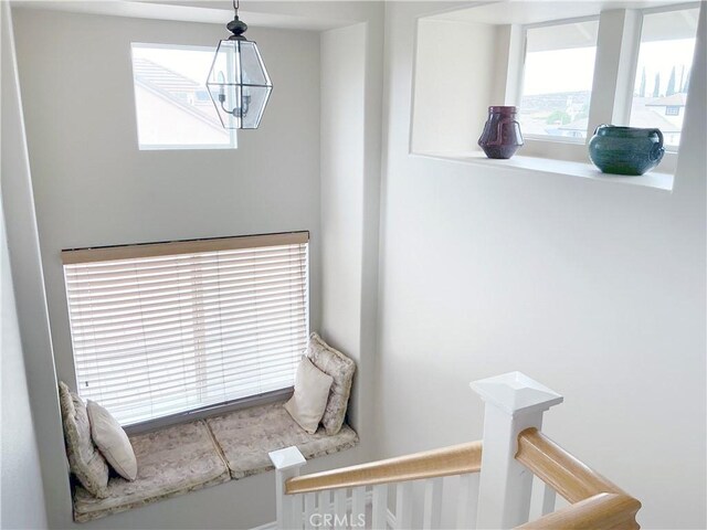 29944 Peach Tree Ct, Murrieta, CA 92563 - staircase with a chandelier