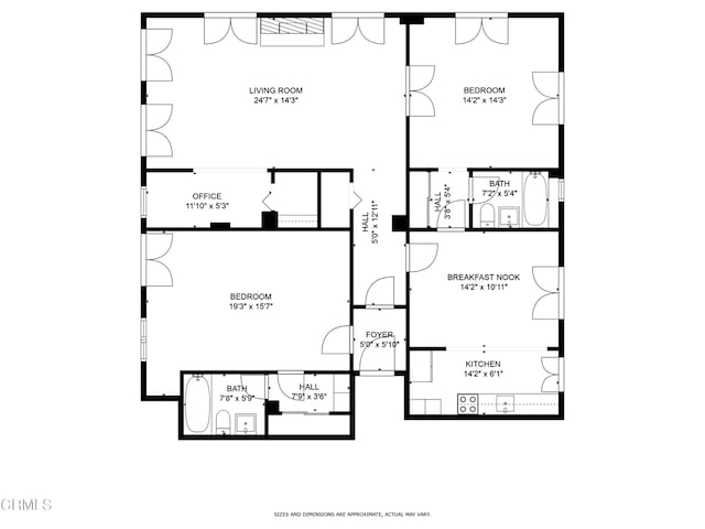80 N Euclid Ave Unit 102, Pasadena, CA 91101 - floor plan / room layout