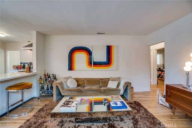 3716 Rosemead Ave, Los Angeles, CA 90032 - living room with light wood-style floors and baseboards
