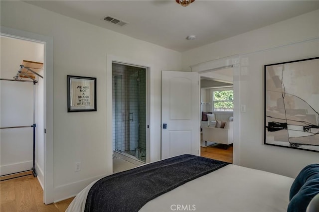 3716 Rosemead Ave, Los Angeles, CA 90032 - bedroom with light wood-style flooring and baseboards