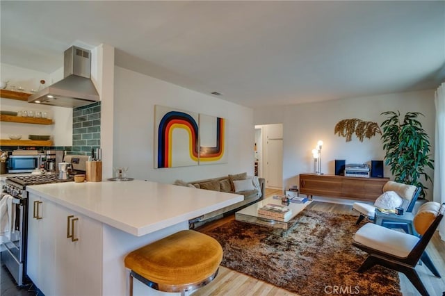 3716 Rosemead Ave, Los Angeles, CA 90032 - living area with wood finished floors
