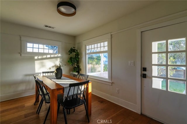 3716 Rosemead Ave, Los Angeles, CA 90032 - dining area with baseboards and wood finished floors