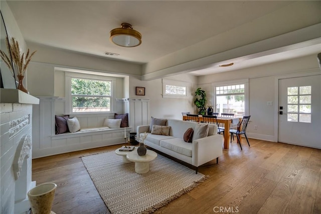 3716 Rosemead Ave, Los Angeles, CA 90032 - living area with plenty of natural light and light wood-type flooring