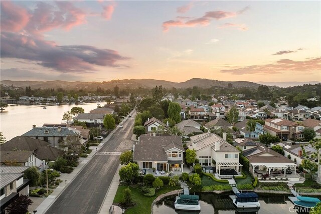 2567 Oakshore, Westlake Village, CA 91361 - aerial perspective of suburban area with a water and mountain view