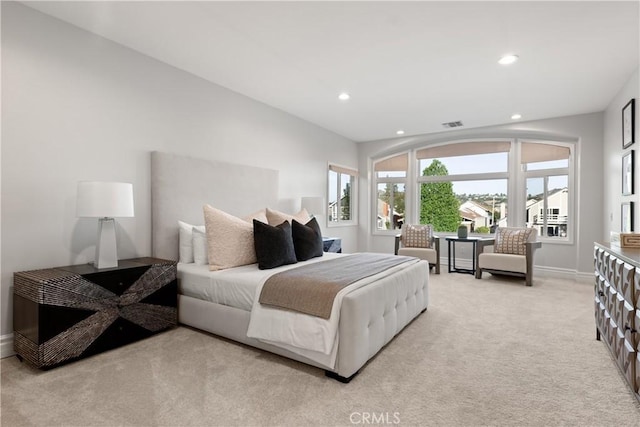 2567 Oakshore, Westlake Village, CA 91361 - bedroom featuring light colored carpet, recessed lighting, and baseboards