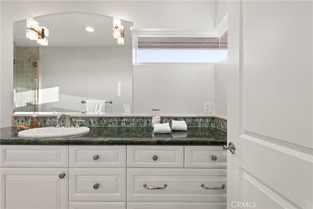 2567 Oakshore, Westlake Village, CA 91361 - bathroom with double vanity and a shower