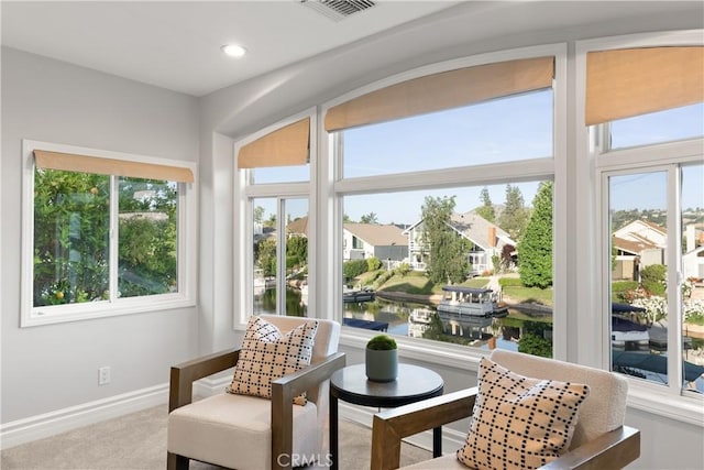 2567 Oakshore, Westlake Village, CA 91361 - sunroom featuring a water view and a residential view