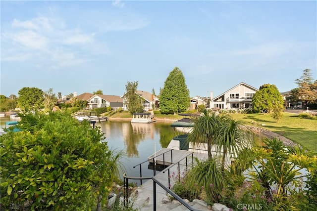 2567 Oakshore, Westlake Village, CA 91361 - water view featuring a floating dock and nearby suburban area