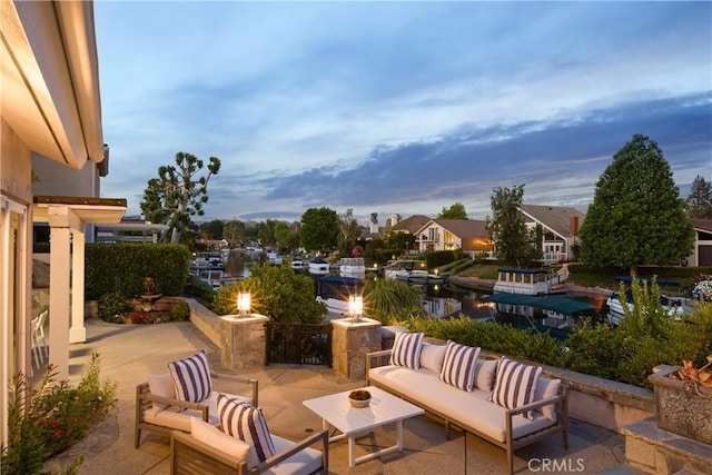 2567 Oakshore, Westlake Village, CA 91361 - view of patio / terrace with an outdoor living space with a fire pit