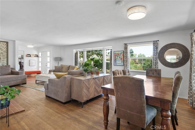 31189 Alta Vista Dr, Redlands, CA 92373 - dining space with wood finished floors