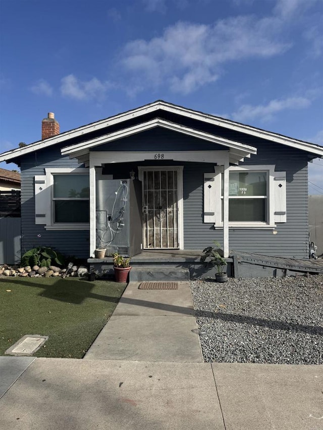 698 J St, Chula Vista, CA 91910 - view of front of house with a chimney