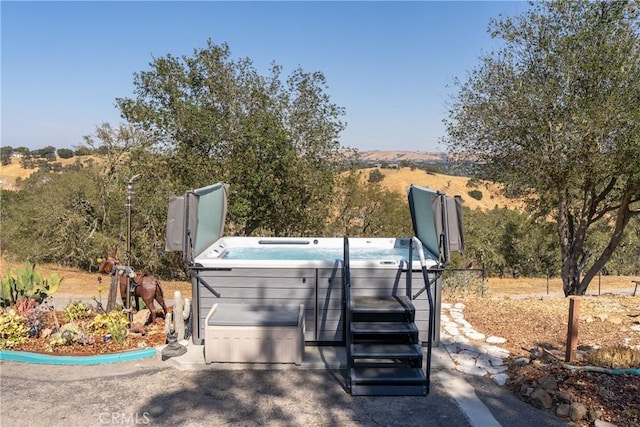 10755 Santa Ana Rd, Atascadero, CA 93422 - view of patio / terrace with a hot tub