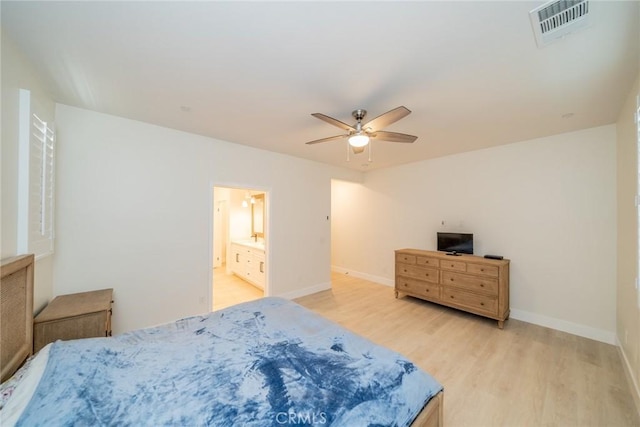 1521 Summerfield Way, Beaumont, CA 92223 - bedroom featuring light wood-type flooring and a ceiling fan