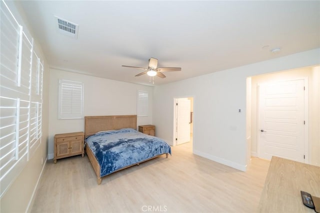 1521 Summerfield Way, Beaumont, CA 92223 - bedroom featuring light wood finished floors and a ceiling fan