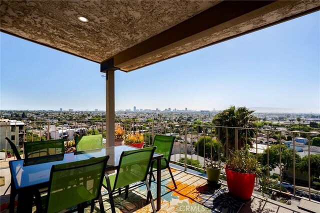 1995 Molino Ave Unit 301, Signal Hill, CA 90755 - balcony with a city view and outdoor dining area