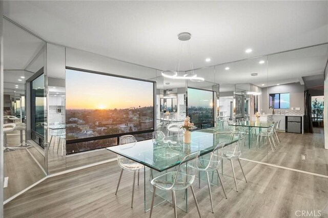 1995 Molino Ave Unit 301, Signal Hill, CA 90755 - dining area with light wood finished floors and recessed lighting