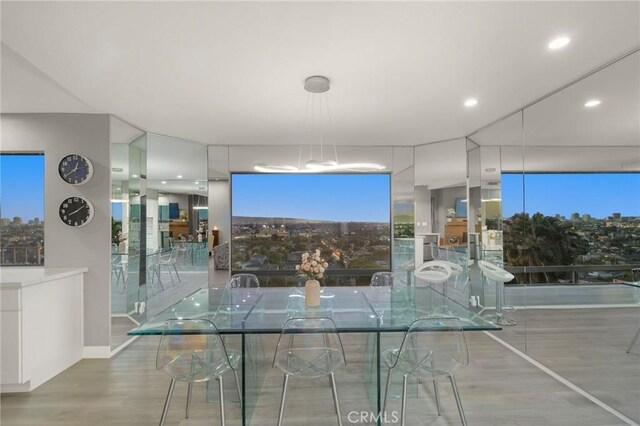 1995 Molino Ave Unit 301, Signal Hill, CA 90755 - dining space featuring wood finished floors and recessed lighting