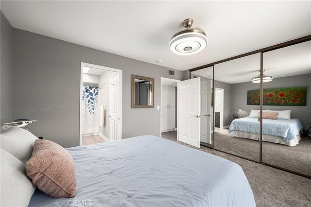 1995 Molino Ave Unit 301, Signal Hill, CA 90755 - carpeted bedroom with a closet and connected bathroom