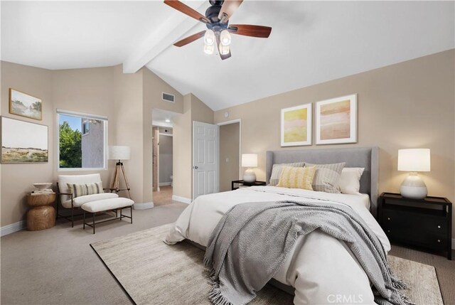 575 Nicole Dr, Newbury Park, CA 91320 - bedroom with carpet floors, baseboards, and a ceiling fan