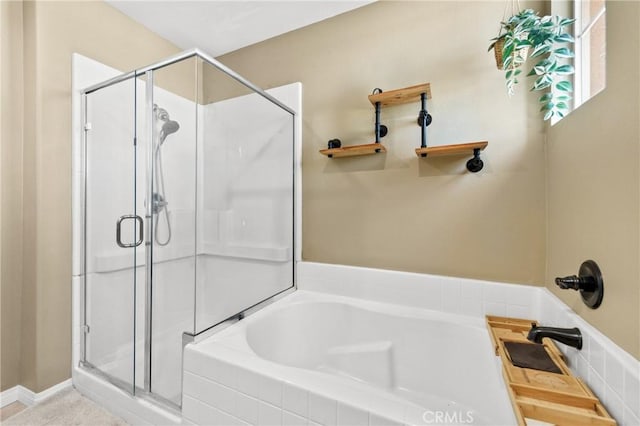 17230 Newhope St Unit 309, Fountain Valley, CA 92708 - full bathroom with a stall shower and a garden tub