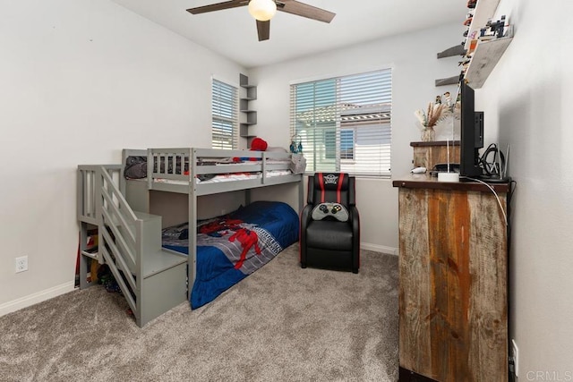 1710 Moon Orchid Ave, Chula Vista, CA 91913 - carpeted bedroom with baseboards and ceiling fan