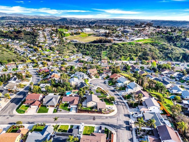 2858 Lehigh Ct, Oceanside, CA 92056 - aerial view of property's location with nearby suburban area and mountains