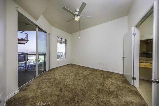 388 E Ocean Blvd Unit 1401, Long Beach, CA 90802 - unfurnished bedroom featuring carpet flooring, baseboards, and ceiling fan