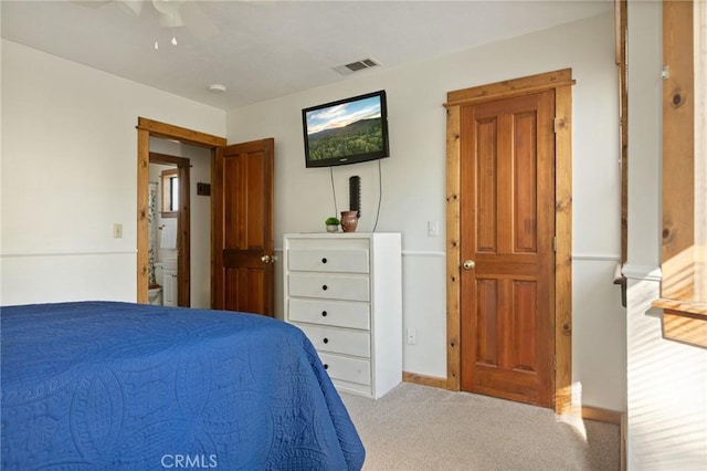 33133 Ridge Rd, Arrowbear, CA 92382 - bedroom featuring carpet flooring, baseboards, and ceiling fan