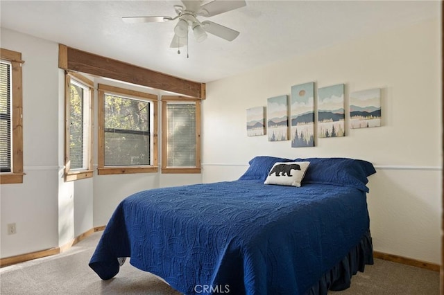 33133 Ridge Rd, Arrowbear, CA 92382 - bedroom with carpet floors, multiple windows, and baseboards