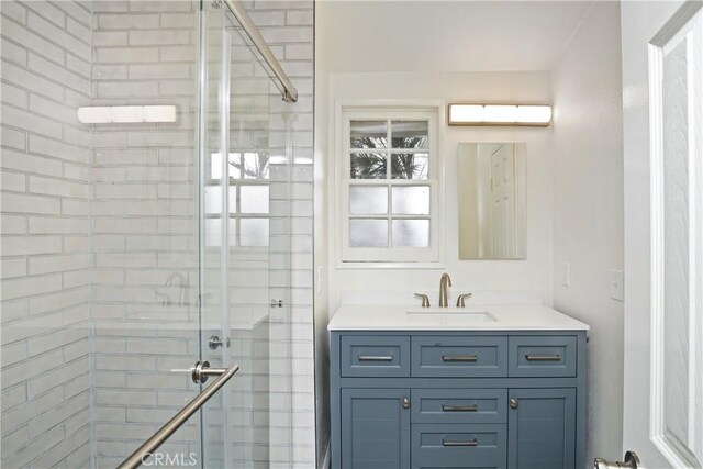 7228 Bairnsdale St, Downey, CA 90240 - bathroom with a shower stall and vanity