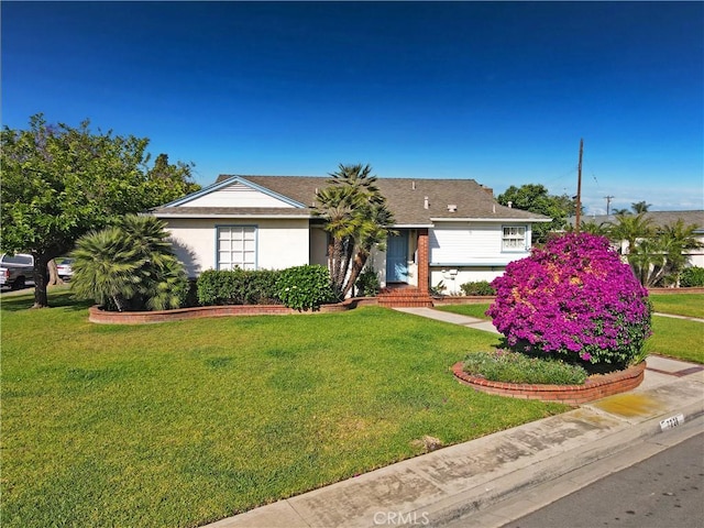 7228 Bairnsdale St, Downey, CA 90240 - ranch-style home with a front lawn, stucco siding, and entry steps