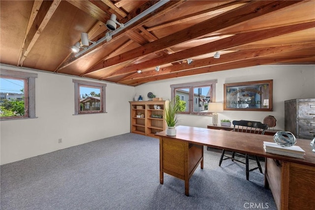 4039 W 7th St, Los Angeles, CA 90005 - office area with carpet flooring