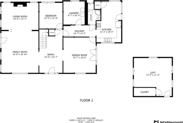 4039 W 7th St, Los Angeles, CA 90005 - floor plan / room layout