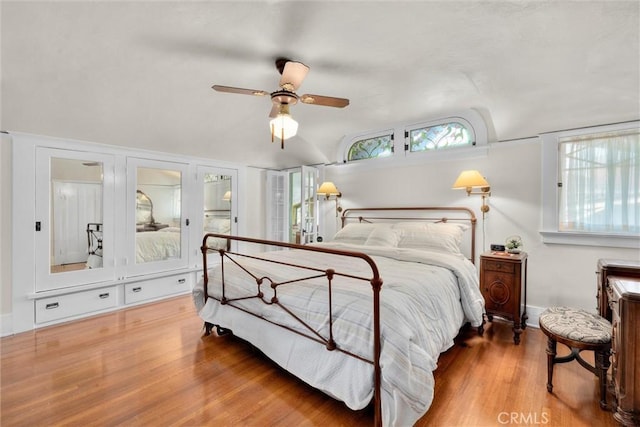 4039 W 7th St, Los Angeles, CA 90005 - bedroom featuring wood finished floors and lofted ceiling
