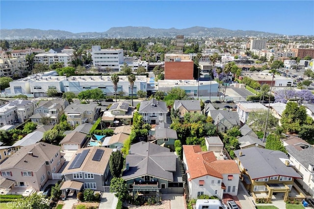 4039 W 7th St, Los Angeles, CA 90005 - aerial view of residential area with a mountain backdrop