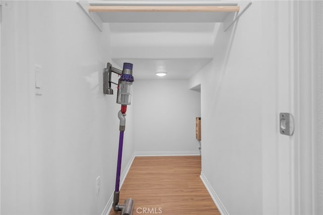11757 Stonefield Dr, Corona, CA 92883 - hall featuring light wood-style flooring and baseboards
