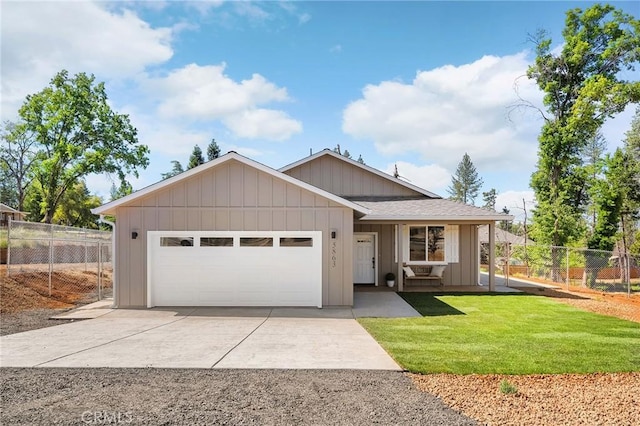 5863 Kibler Rd, Paradise, CA 95969 - view of front of house with driveway and an attached garage