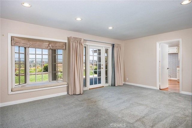 23552 Campestre, Mission Viejo, CA 92691 - spare room featuring carpet, baseboards, recessed lighting, and healthy amount of natural light