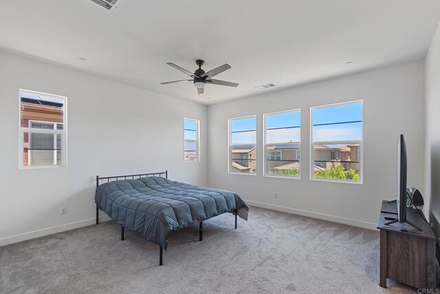 35404 Domani Dr, Palm Desert, CA 92211 - carpeted bedroom with baseboards and a ceiling fan
