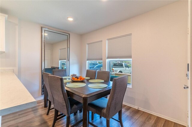 7155 Citrus Ave Unit 367, Fontana, CA 92336 - dining room featuring wood finished floors, baseboards, and recessed lighting