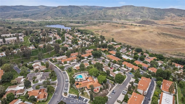 5359 Algarrobo Unit 1A, Laguna Woods, CA 92637 - aerial view of property and surrounding area featuring a water and mountain view