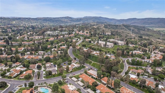 5359 Algarrobo Unit 1A, Laguna Woods, CA 92637 - aerial overview of property's location with a mountainous background
