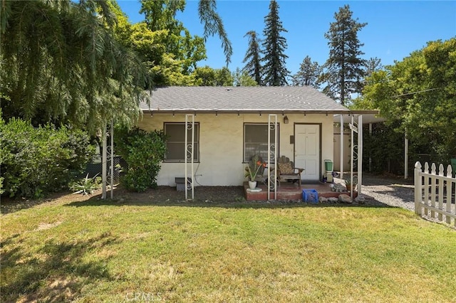393 E 9th Ave, Chico, CA 95926 - view of front of house featuring stucco siding and a patio