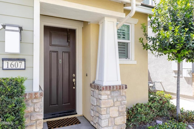 1607 Dundas Pl, Upland, CA 91784 - entrance to property featuring stucco siding and stone siding