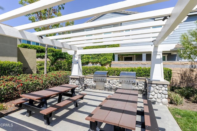 1607 Dundas Pl, Upland, CA 91784 - view of patio / terrace with outdoor dining space and a pergola