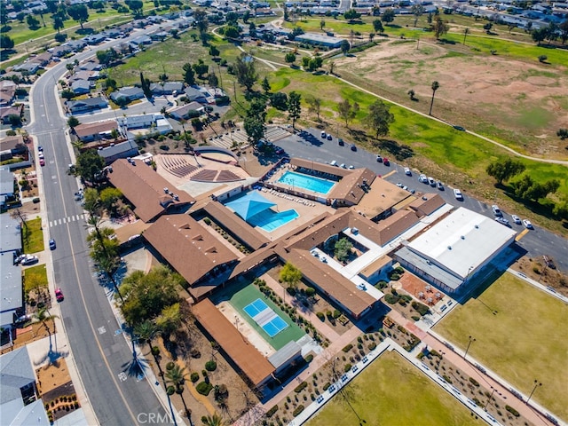 26331 Foxgrove Rd, Menifee, CA 92586 - aerial view of property and surrounding area with a pool