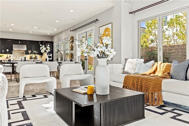 51 Dunmore, Irvine, CA 92620 - living area featuring recessed lighting